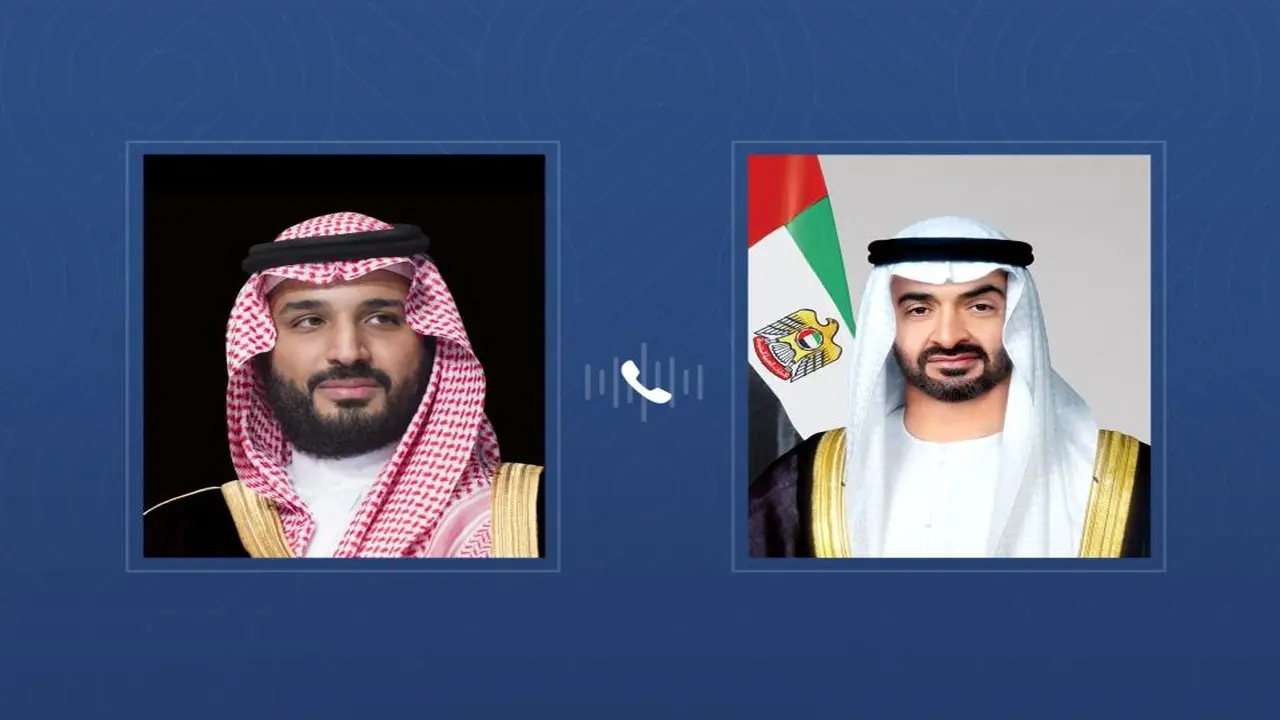 محمد بن زايد يبحث مستجدات المنطقة في اتصال هاتفي مع ولي عهد السعودية